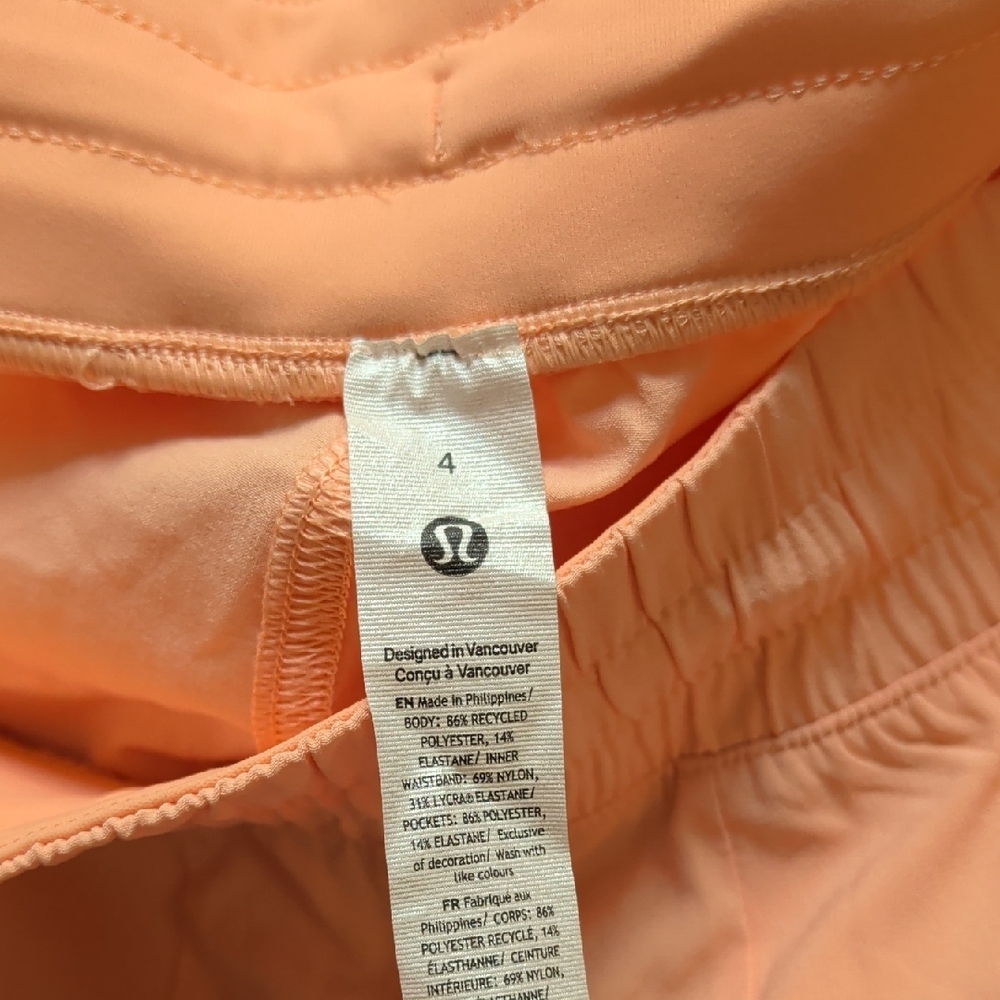 Lululemon Swift Wide-Leg Mid-Rise Pant Peach Bellini NWT - Picture 5 of 7